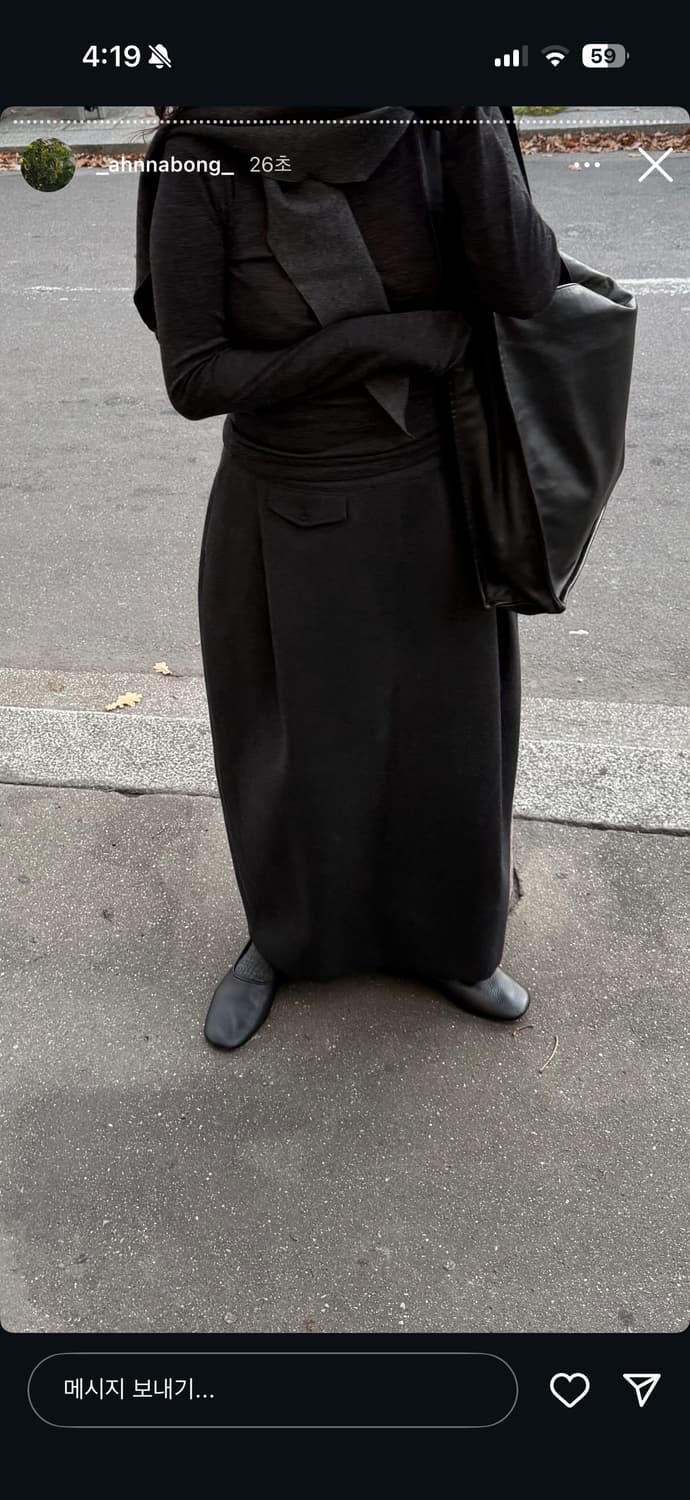 에토스 클래식 턱 스커트 L 상품이미지4