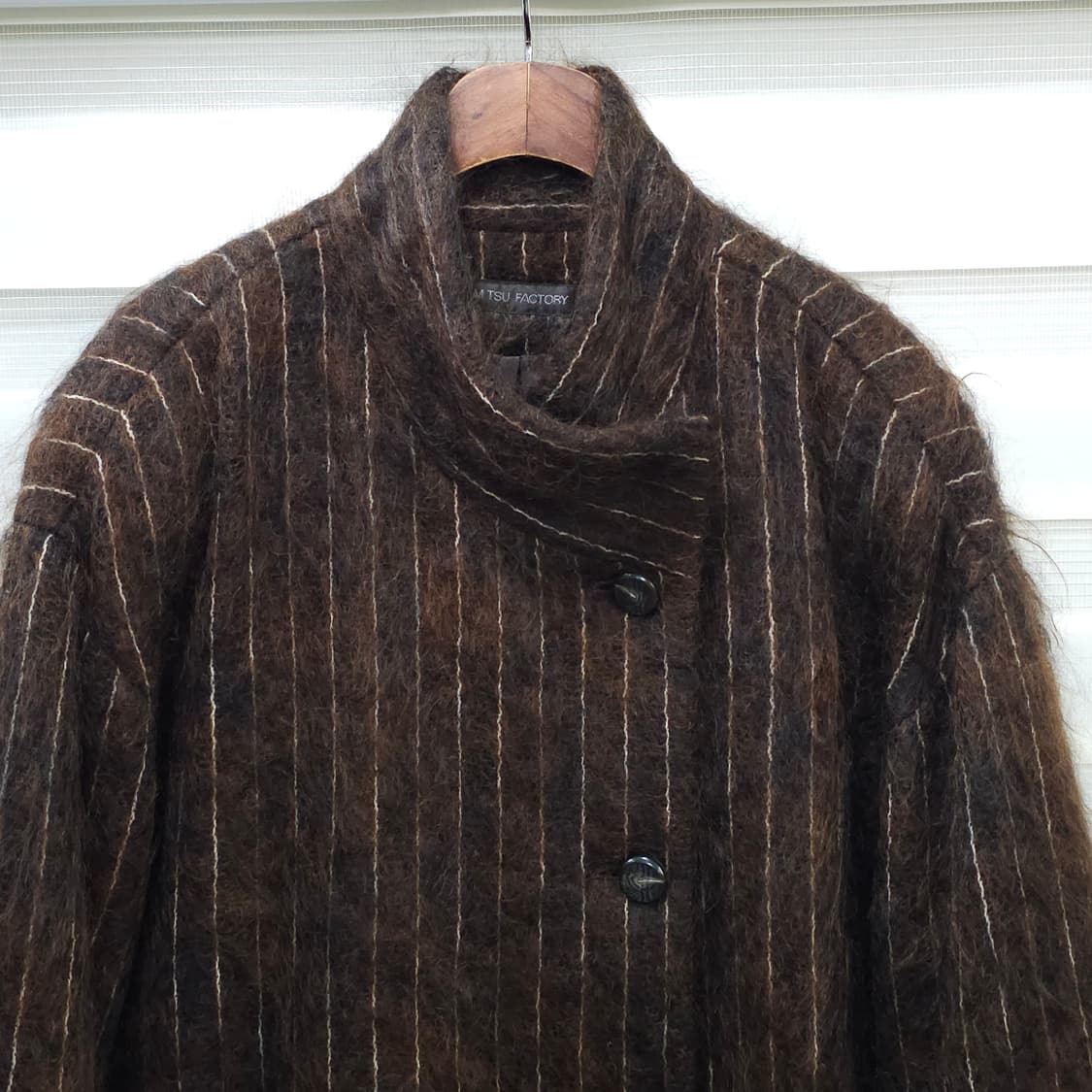 미사용품 JAPAN 빈티지 모헤어 코트- 우먼프리 상품이미지2