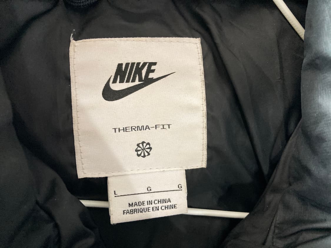 나이키 스우시 블랙 패딩 점퍼 L 상품이미지4