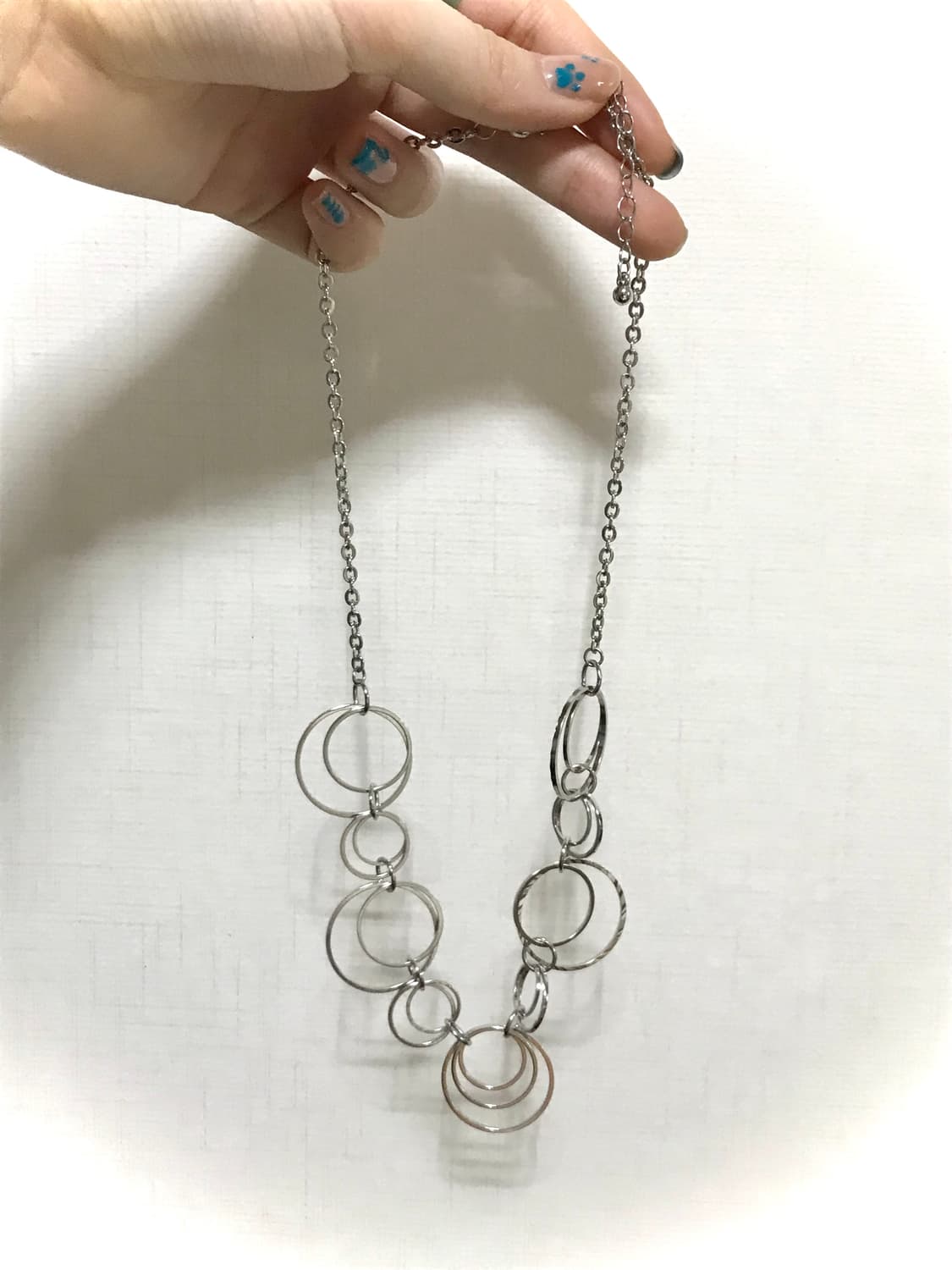 빈티지 링 체인 목걸이 락시크 갸루 레이어드 상품이미지3