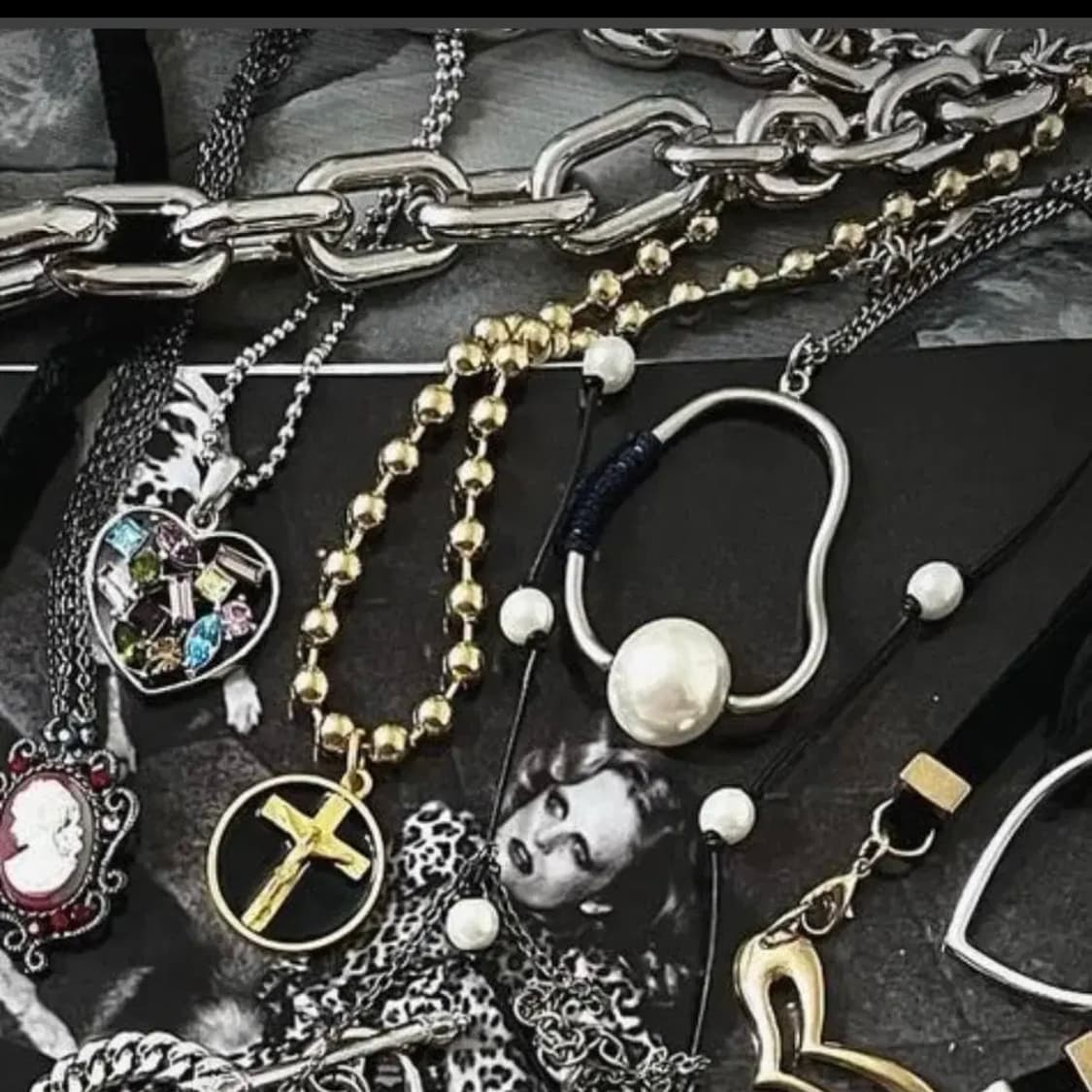 빈티지 십자가 목걸이 상품이미지1