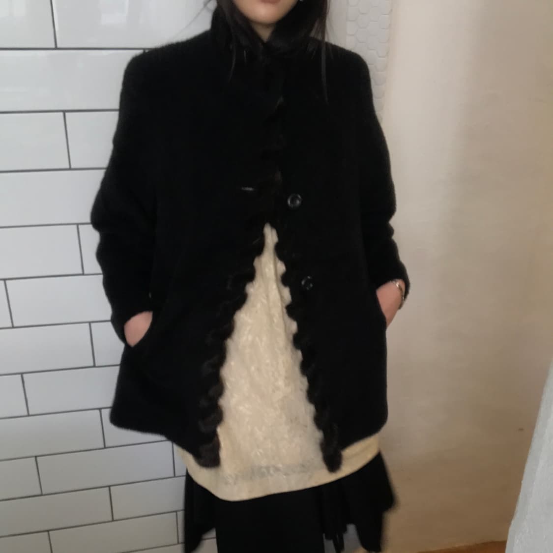 일본 빈티지 퍼 트리밍 자켓 / M 사이즈 상품이미지2