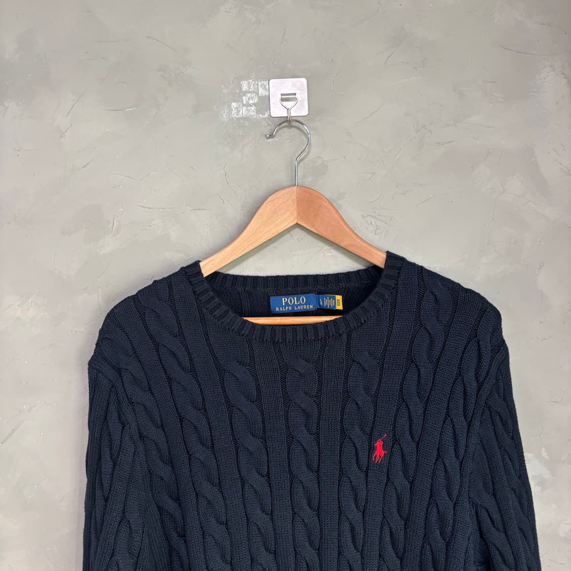 폴로 랄프로렌 꽈배기 니트 네이비 상품이미지3