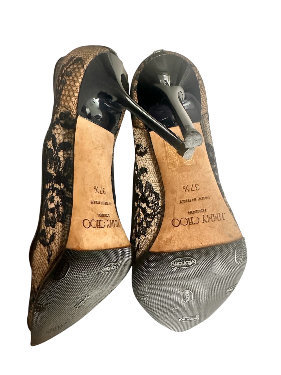 지미추 네이비 레이스 10cm 하이힐 상품이미지3