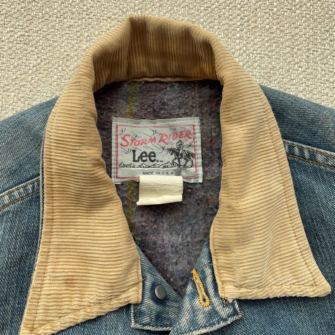 70s USA 리 Lee 스톰라이더 220 데님 자켓 상품이미지9