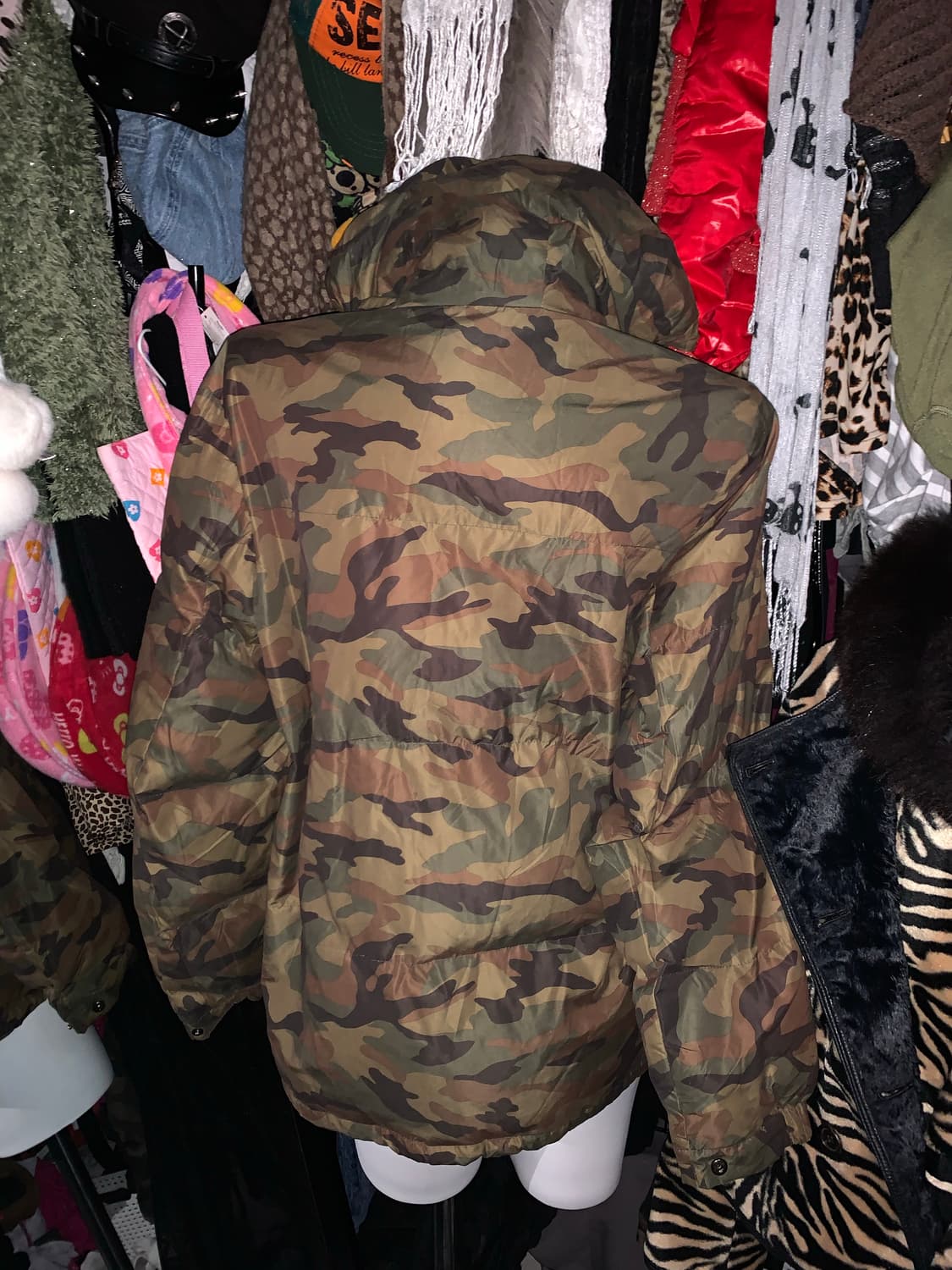 y2k 그런지 야상 카모 패딩 상품이미지3