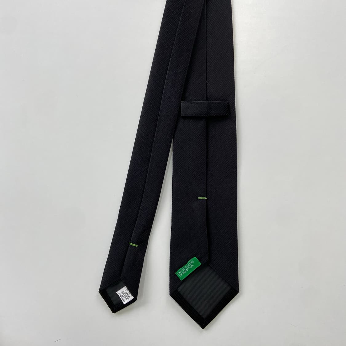 베네통 명품 정품 블랙 넥타이 (BENETTON) 7.3cm 상품이미지2