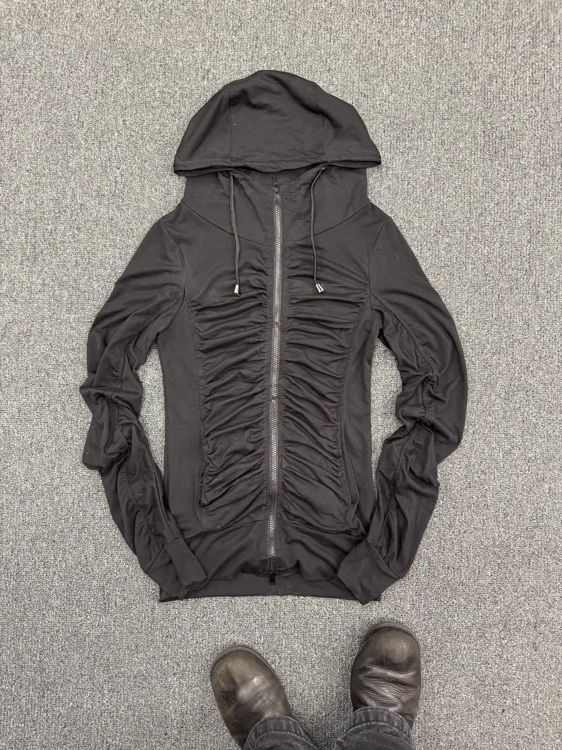 japanese vintage 여성 셔링 후드집업 상품이미지1