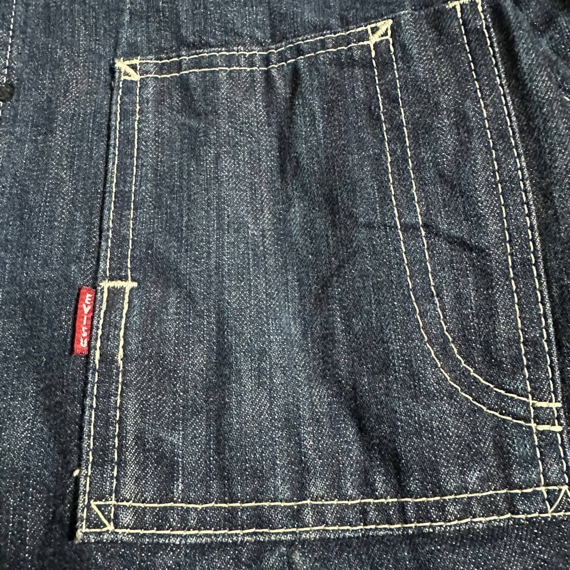 Evisu 페인팅 로고 데님 자켓 상품이미지4