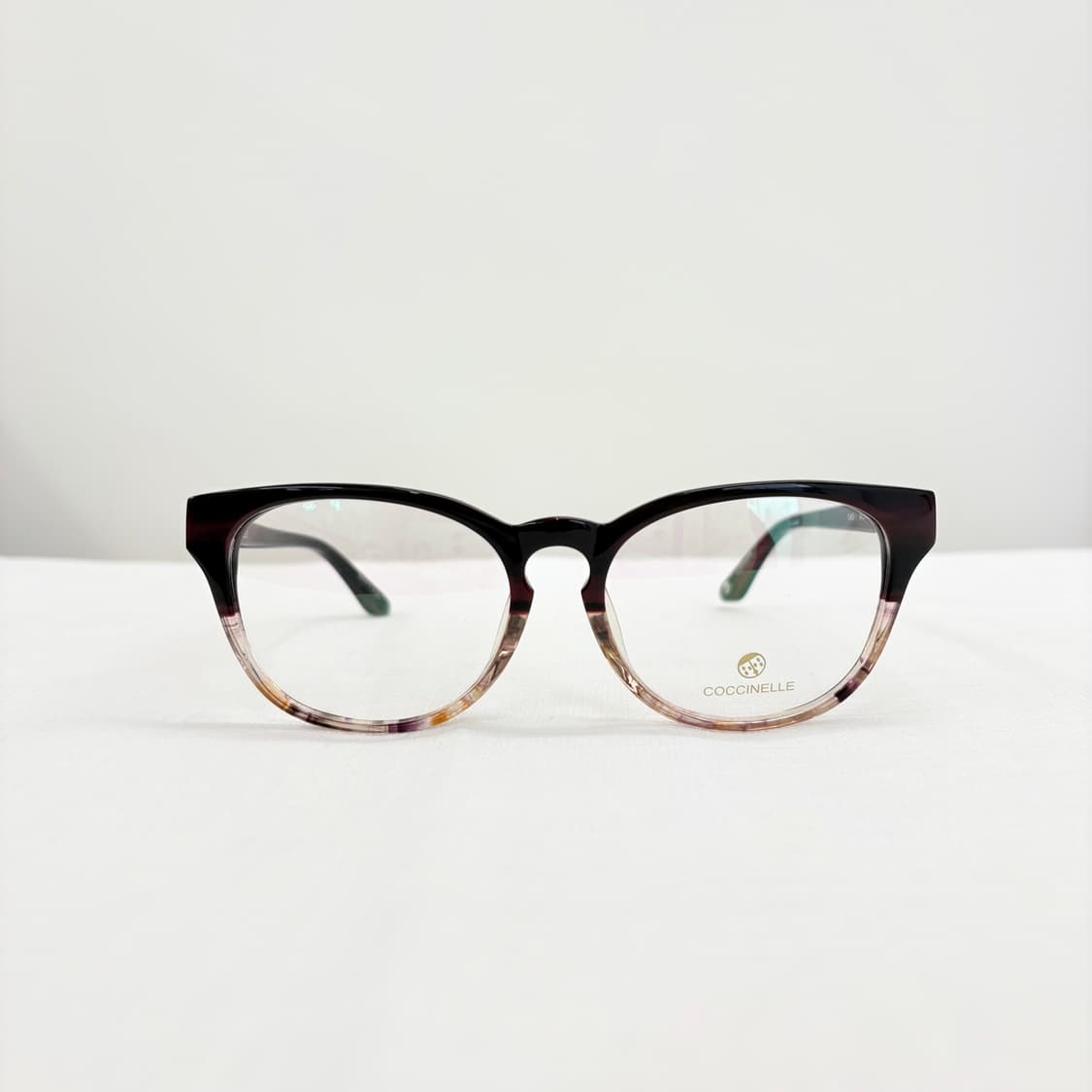 COCCINELLE 코치넬리 레드브라운 투톤 뿔테 상품이미지1
