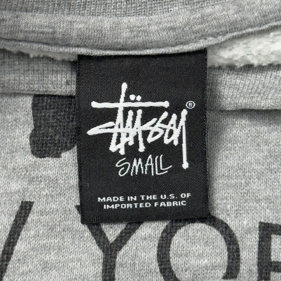 (S) 00s 스투시 월드투어 맨투맨 그레이 상품이미지5