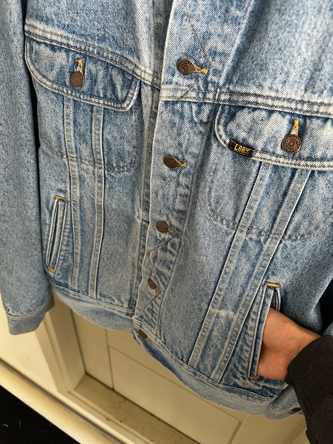 90s Lee 데님 클래식 트러커 자켓 상품이미지6