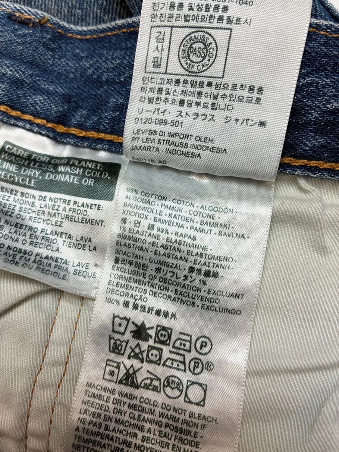 리바이스 501 스트레이트 데님 팬츠 PN5215 상품이미지9