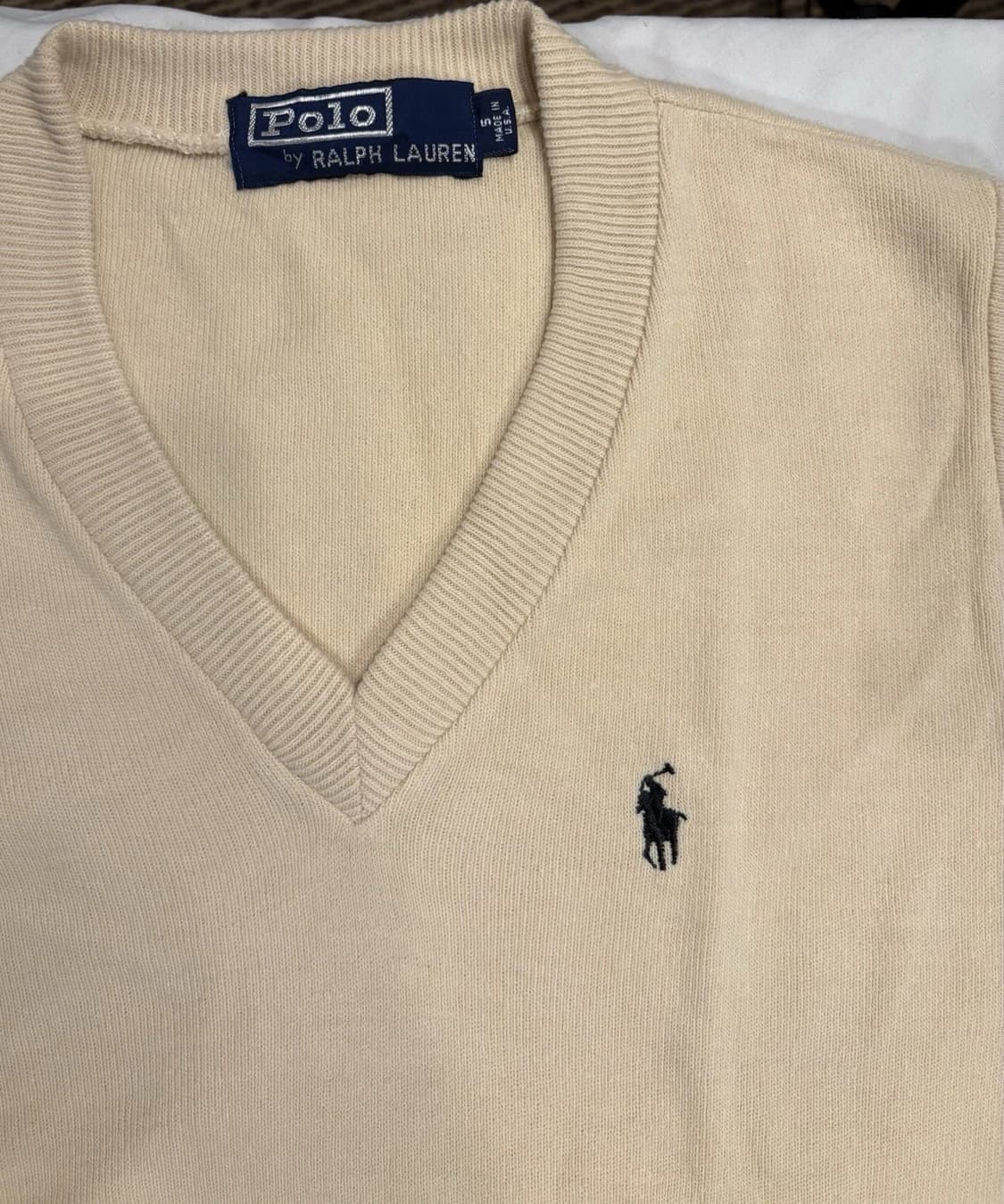 폴로 랄프 로렌 블랙 코튼 크루넥 스웨터 상품이미지2