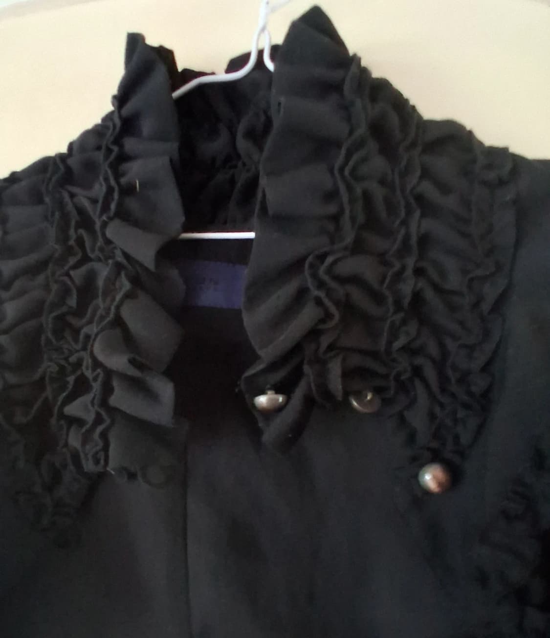 고스 펑크 히메갸루 블랙 프릴 볼레로 가디건 상품이미지2