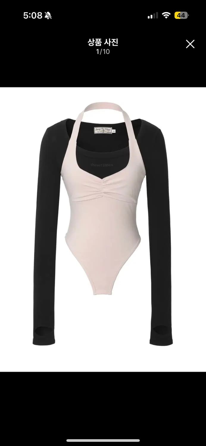 쓰리타임즈 Halter layered top 홀터 레이어드탑 m 상품이미지1
