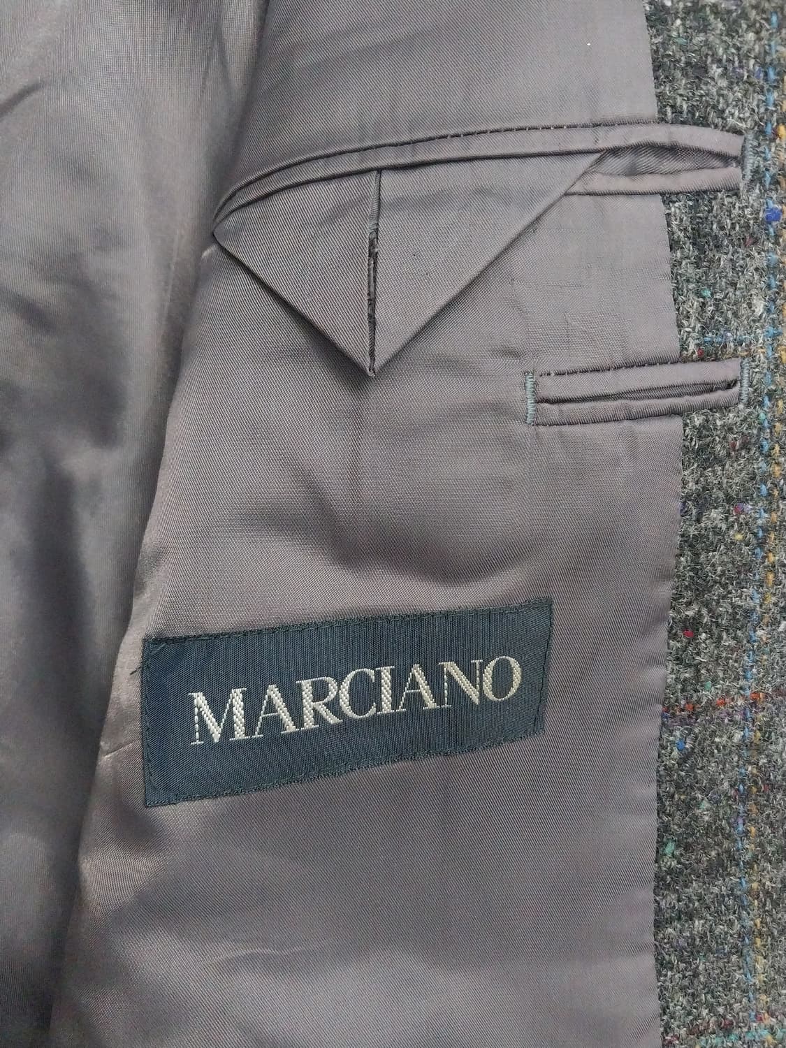 MARCIANO 잉글랜드 체크무늬 트위드 울 자켓 (100-103) 상품이미지6