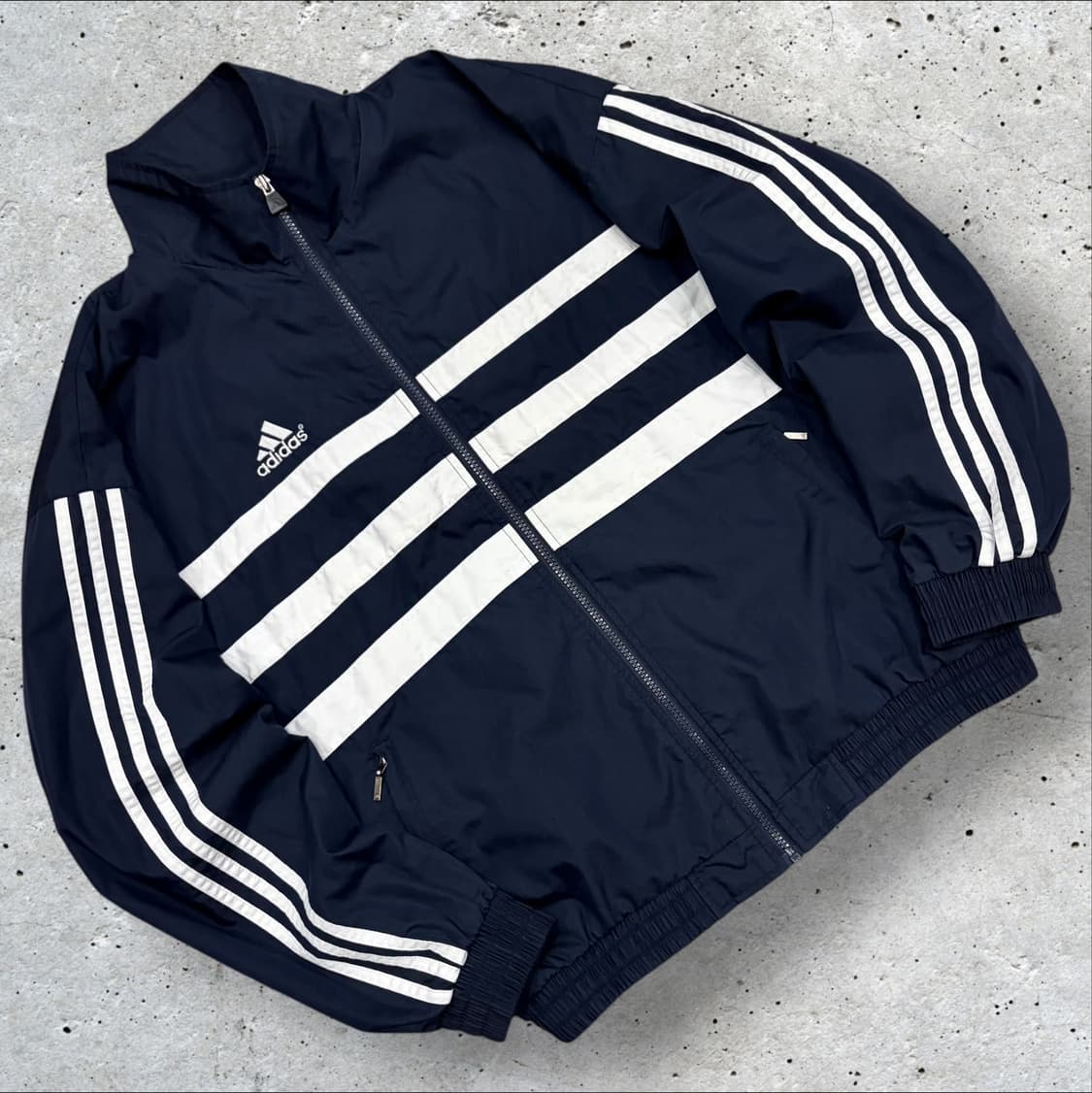 [105] 00s 아디다스 올드스쿨 네이비 삼선 트랙 자켓 C412 상품이미지1