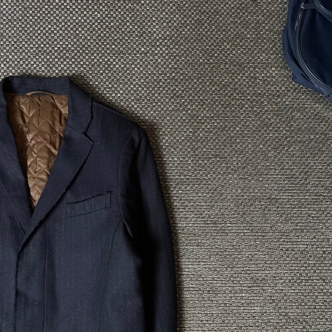 니콜 네이비 스트라이프 자켓 46 상품이미지3