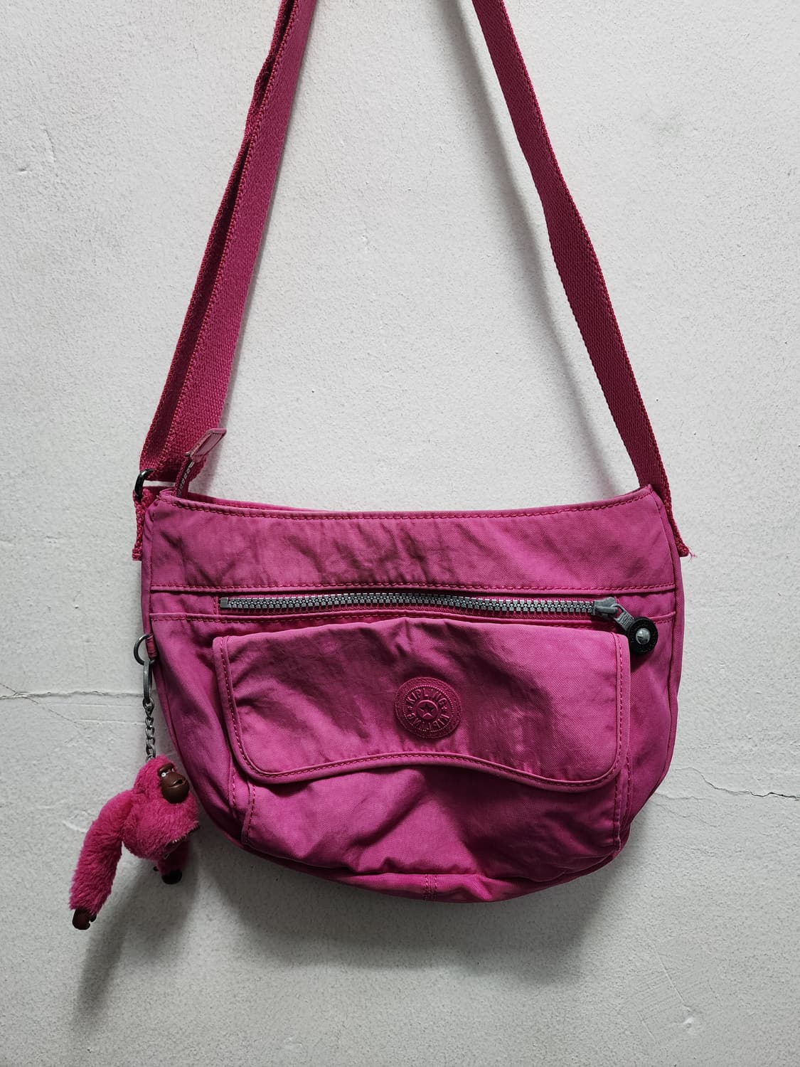 키플링 Y2K 핑크색 크로스백 가방  상품이미지1