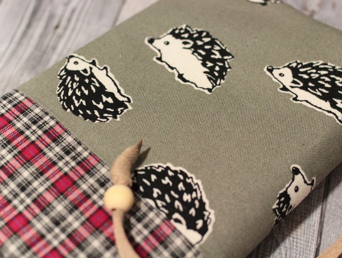 핸드메이드 고슴도치 무늬 북커버 상품이미지2