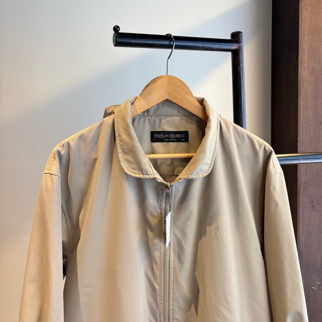 16352 - 입생로랑 베이지 폴리 후드 자켓 상품이미지1