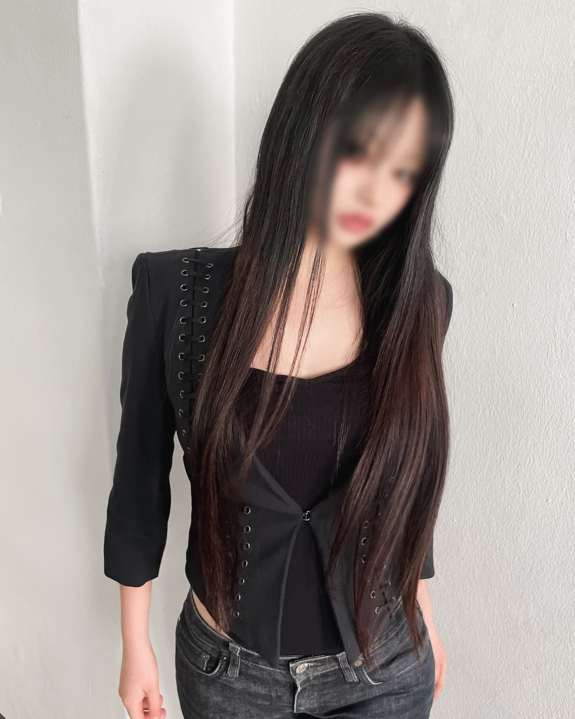 00‘s bebe usa 본디지 아일렛 섹시 크롭 자켓 상품이미지1