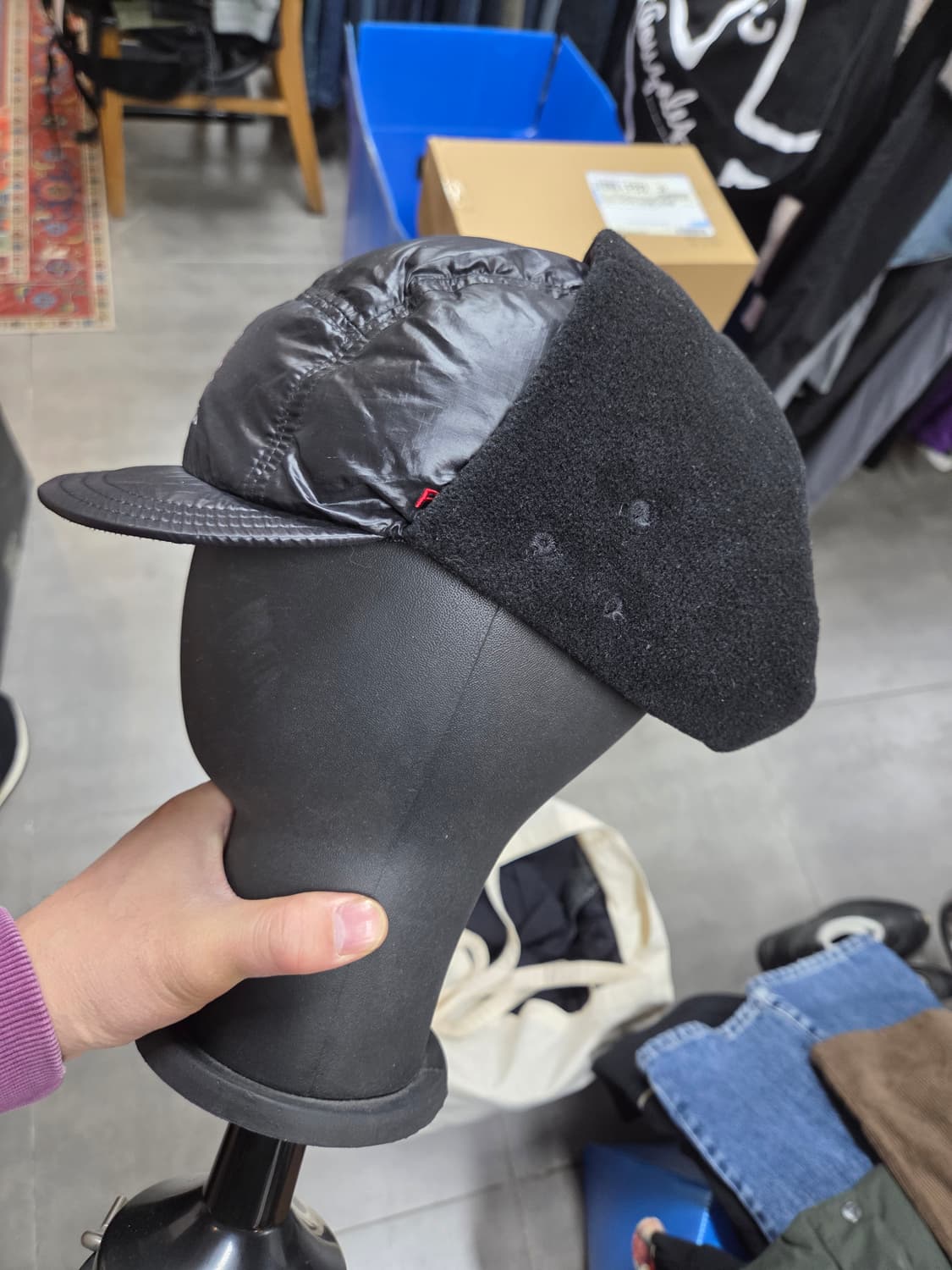 블랙야크 덕다운 패딩 이어머프 트루퍼햇 모자 58 상품이미지4