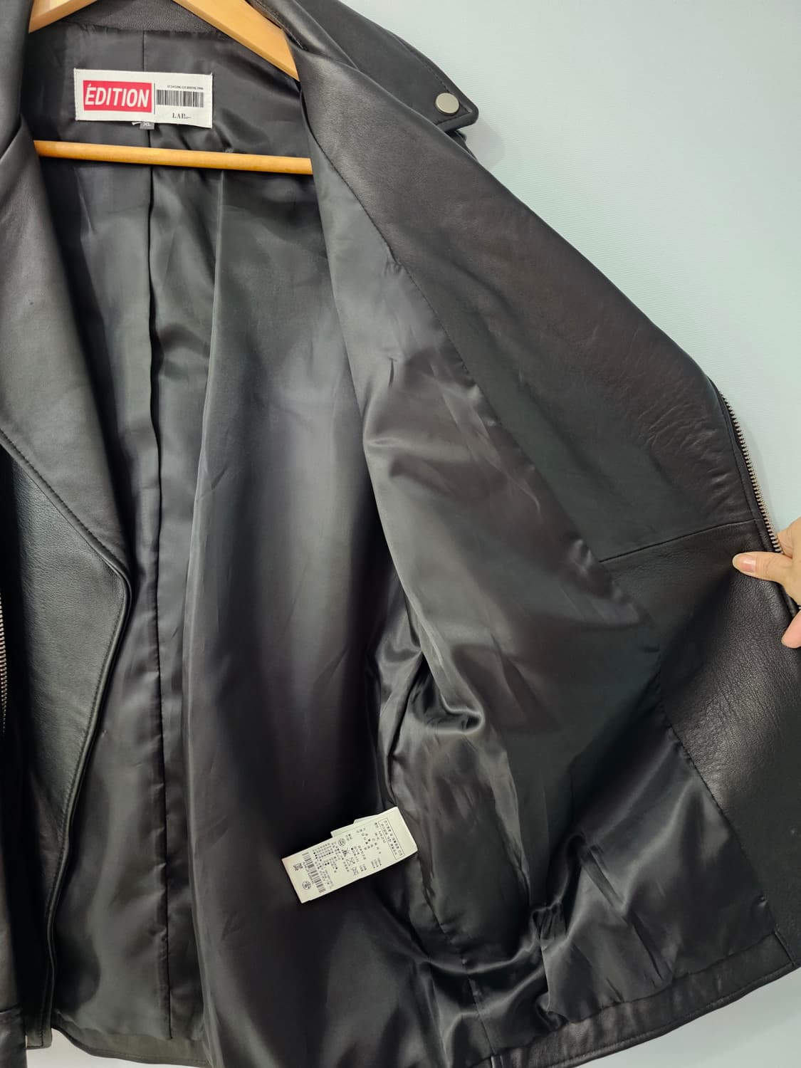 랩 에디션 양가죽 라이더 자켓 105 상품이미지6
