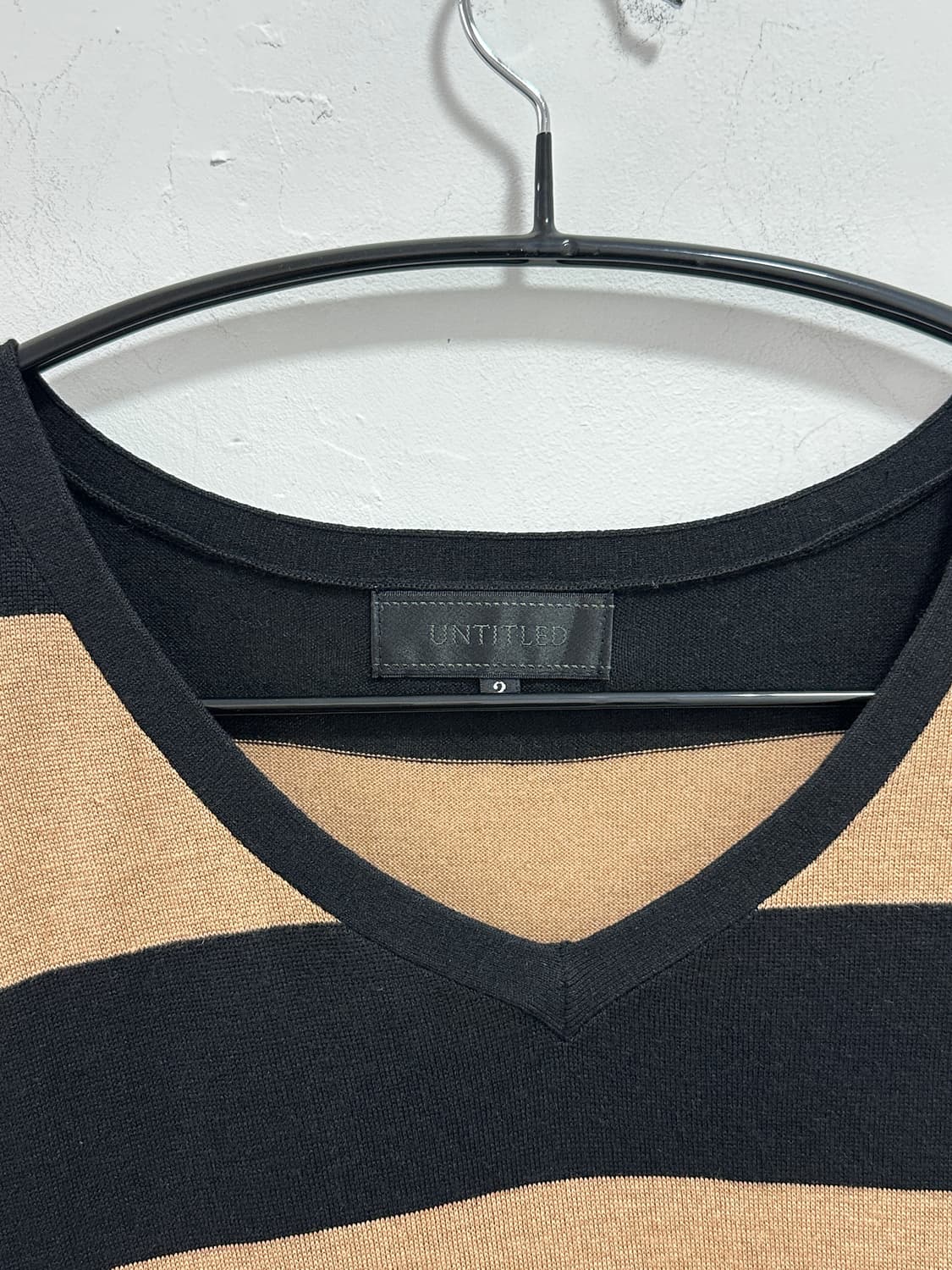 Untitled grunge stripe v knit  상품이미지4