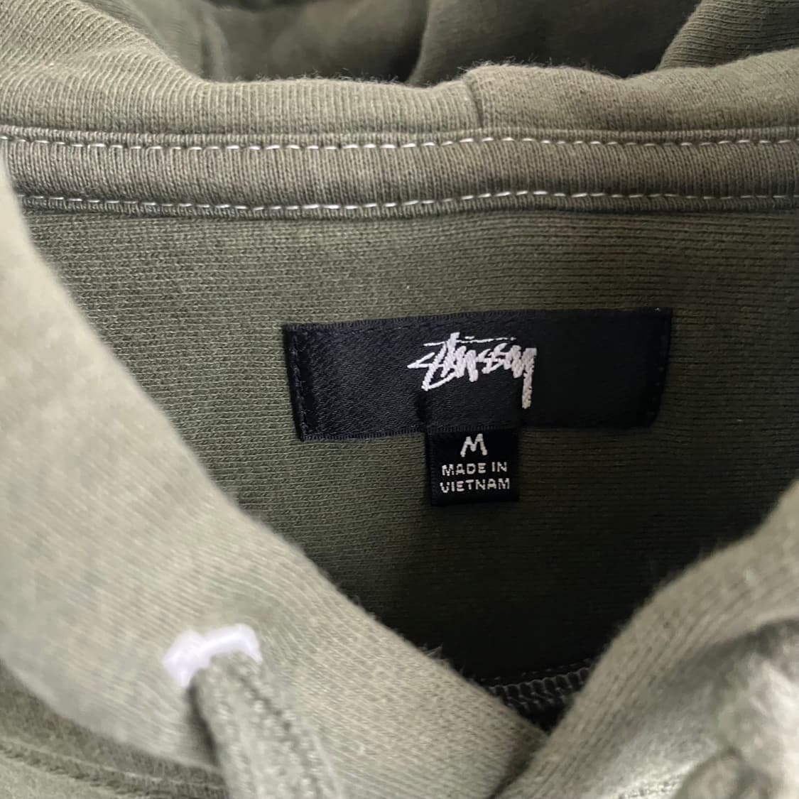 스투시 카키 8볼 후드티 M 상품이미지3