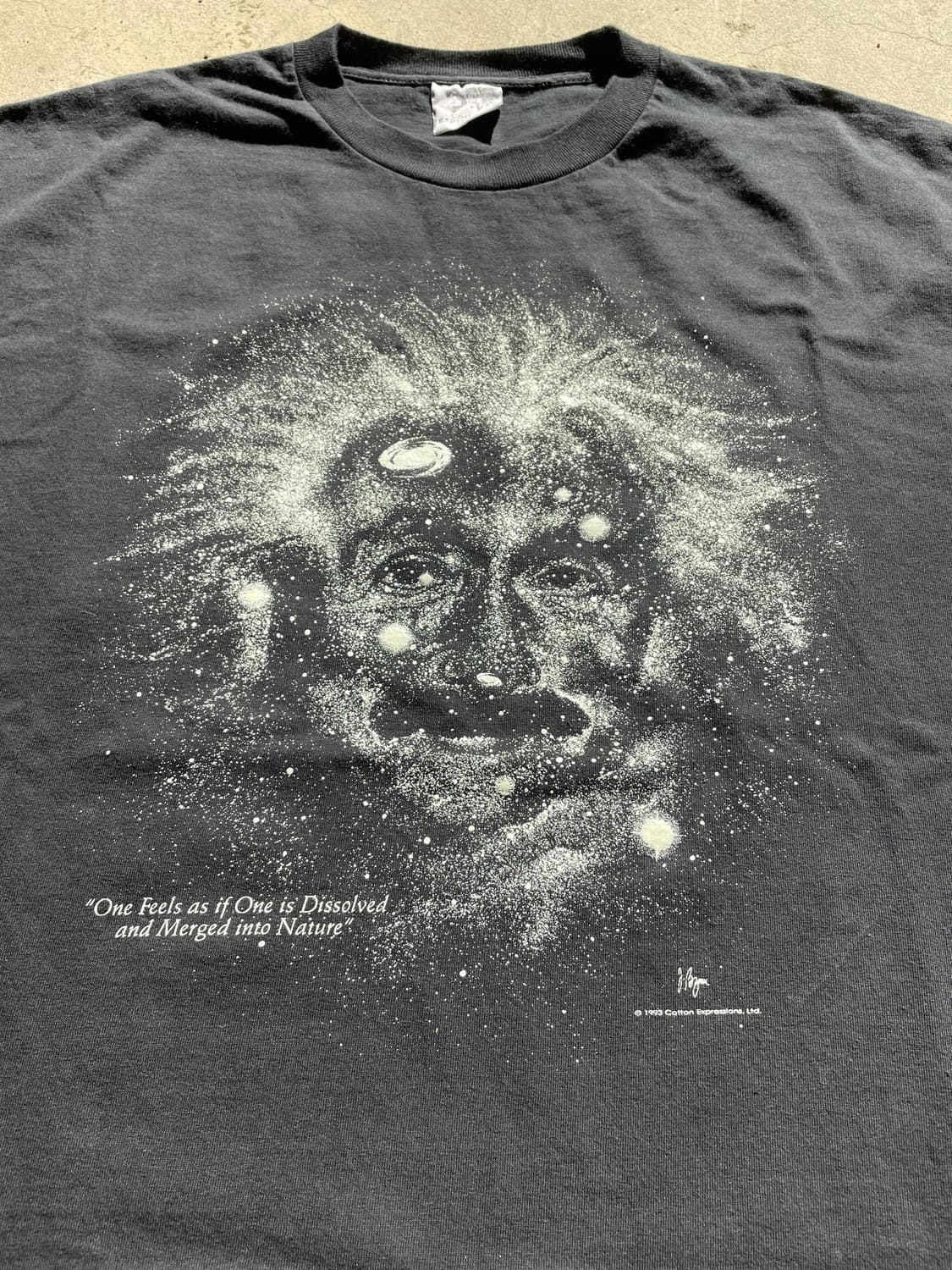 90s Einstein Glow-in-the-dark T Shirt 상품이미지4