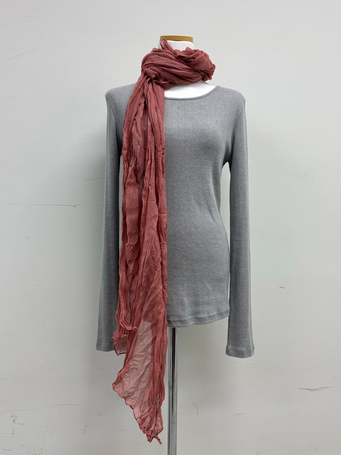 핑크 머플러 상품이미지1