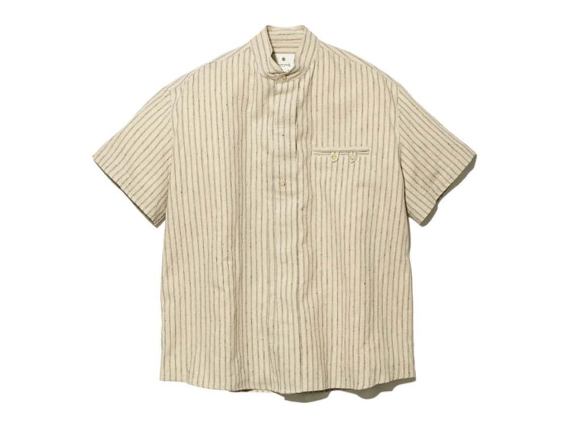 [XL] 스노우피크 재팬 린넨 스트라이프 셔츠 상품이미지1