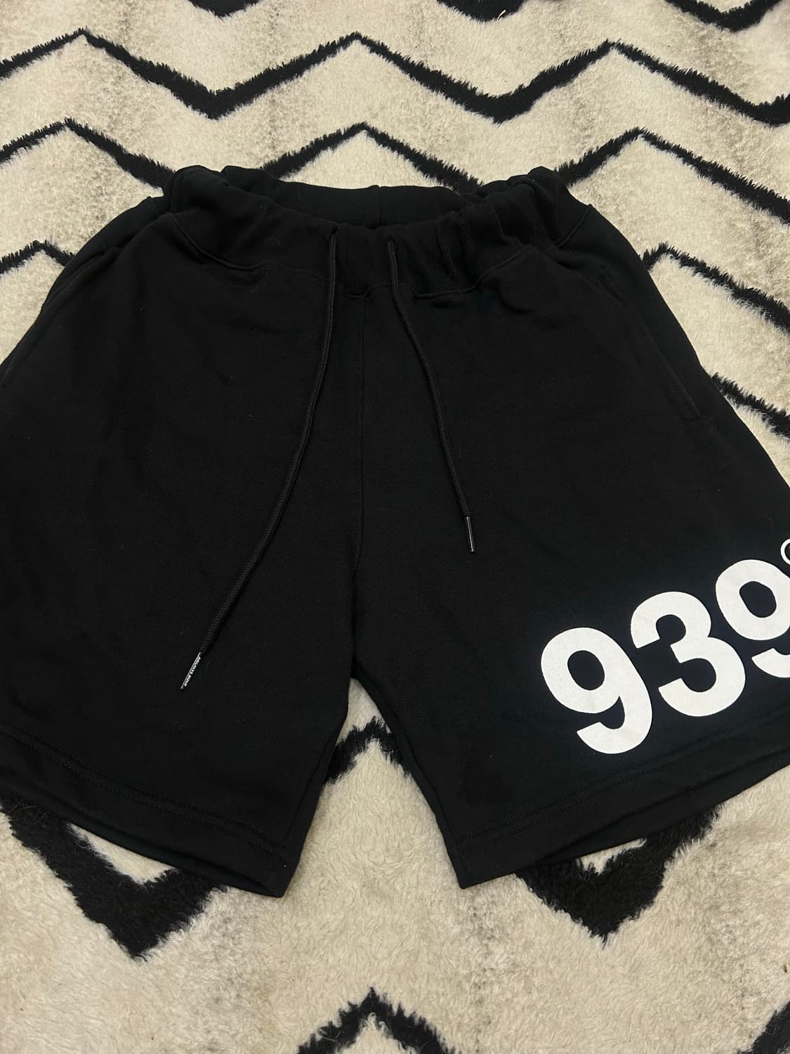 [M]아카이브볼드 스웨트 반바지/블랙 상품이미지2