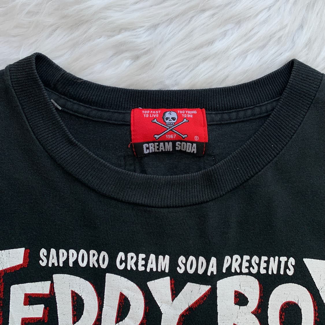 크림소다 CREAM SODA 테디보이 프린트 반팔티 1520 상품이미지4