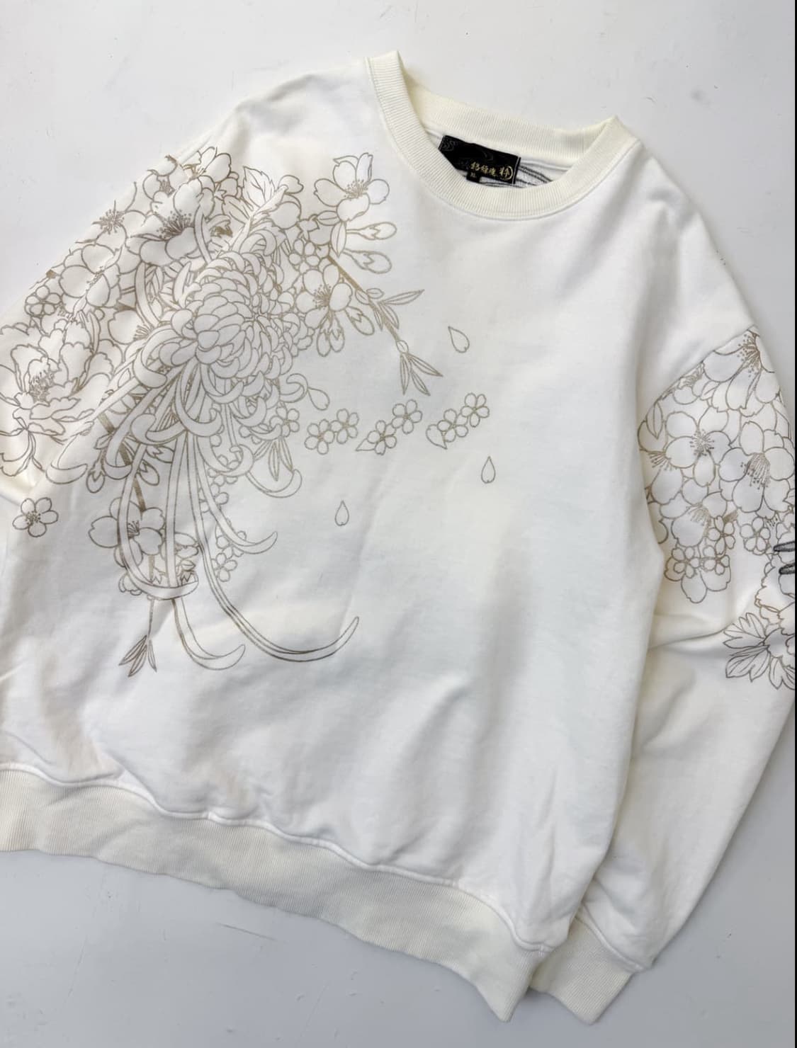 카라쿠리 타마시 드래곤 앤 피닉스 엠브로이드 스웻셔츠 상품이미지3