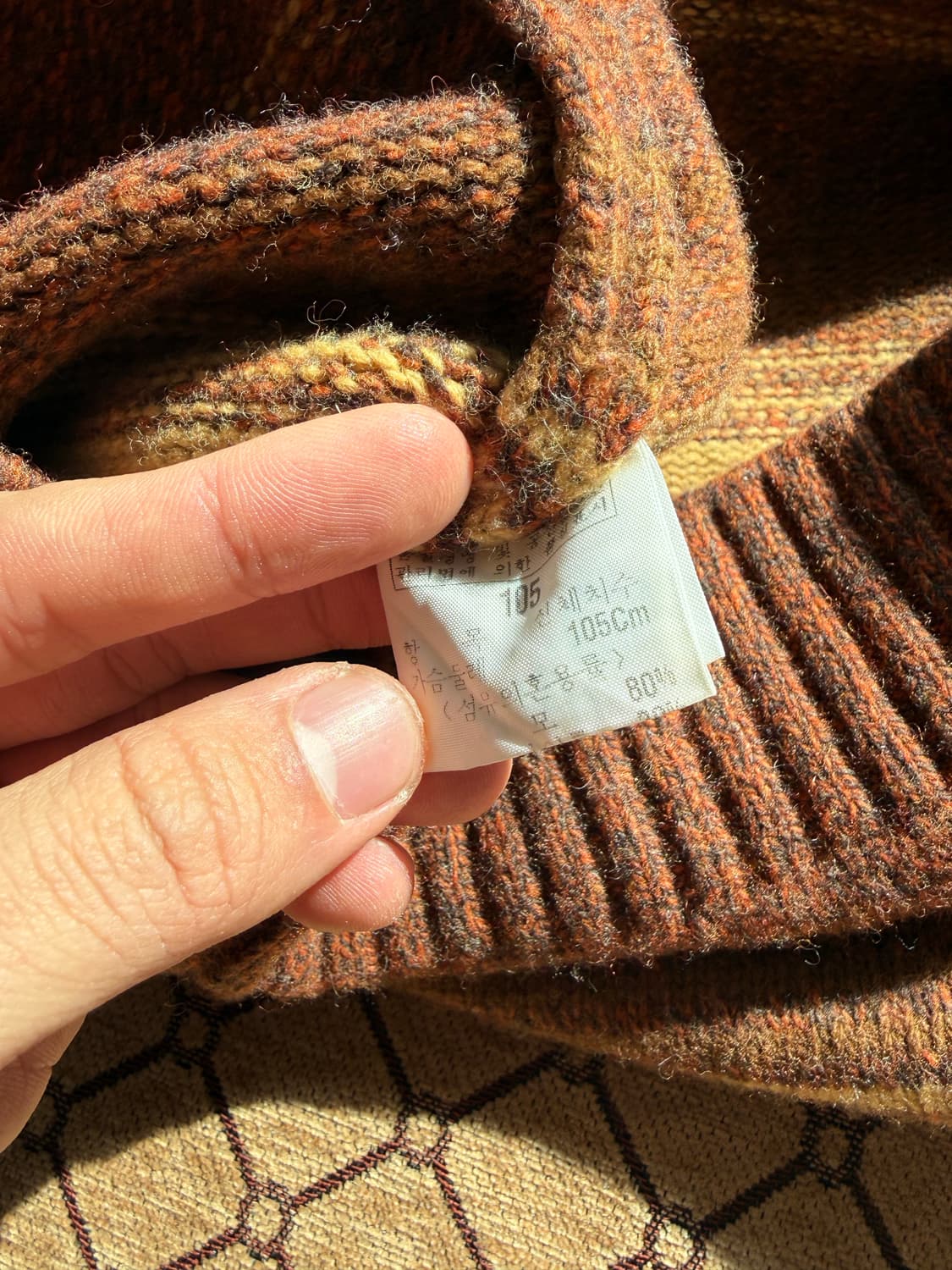 오렌지 빈티지 니트 상품이미지3