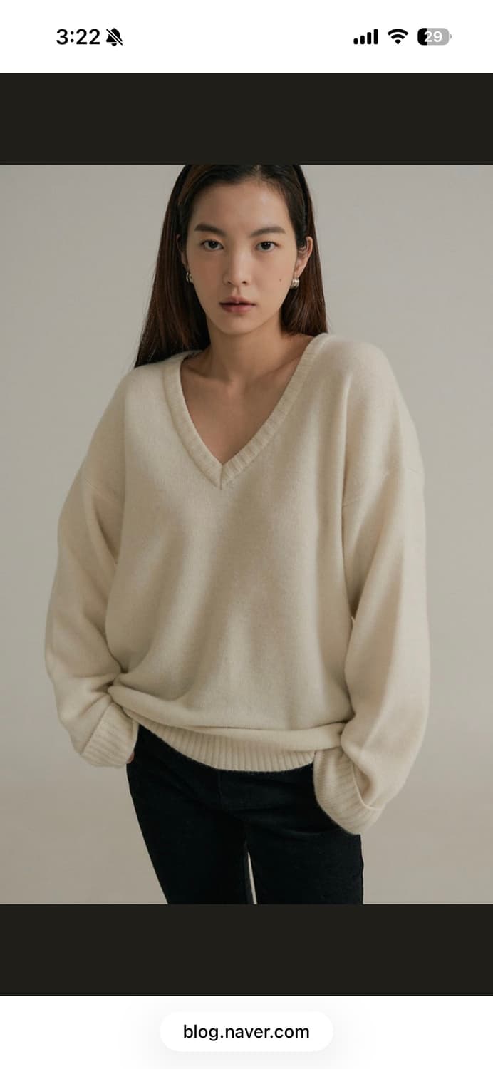 Tannat 타낫 브이넥 니트 상품이미지2