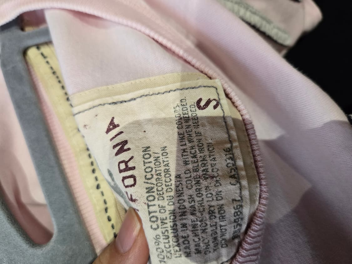 [무료배송]홀리스터 S 남성 반팔티 반팔 티셔츠 연핑크 아베크롬비 상품이미지8