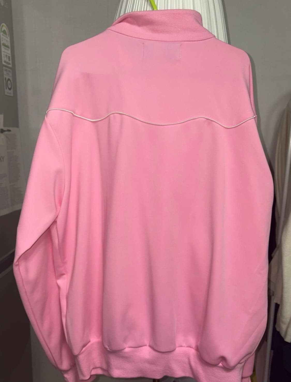 마뗑킴 핑크색 져지 집업 트랙탑 Matin Kim Jersey Zip-U 상품이미지6