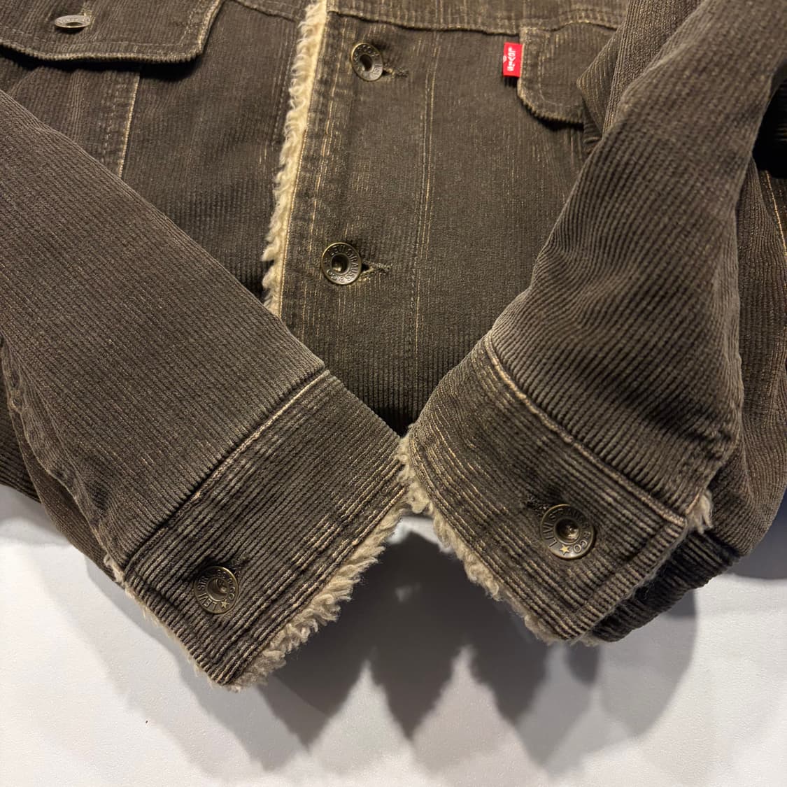 [L] 리바이스 코듀로이 쉐르파 트러커 자켓 브라운 C62 상품이미지6