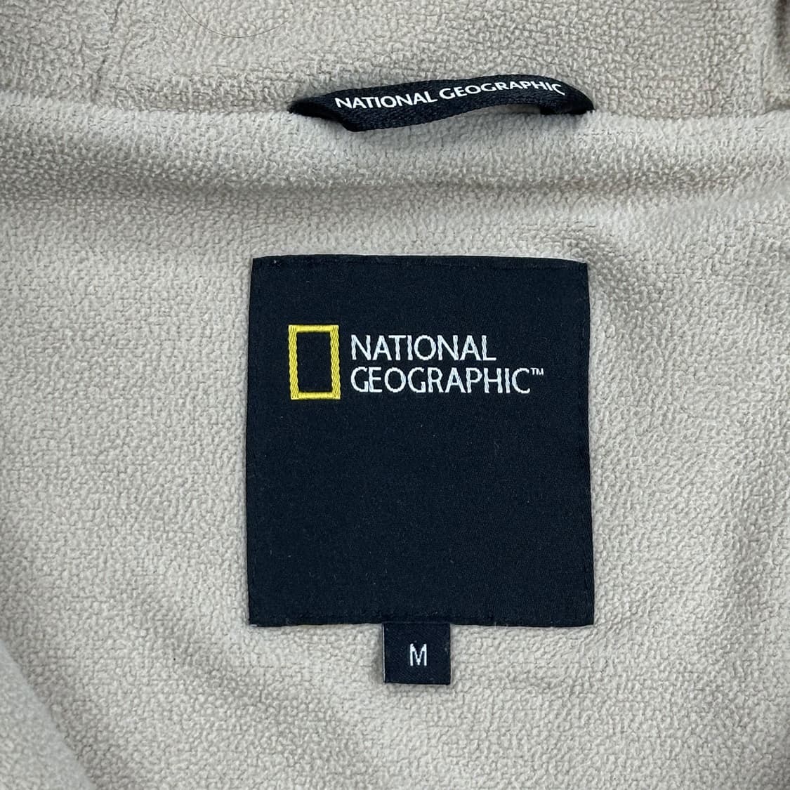 내셔널지오그래픽 베이지 후리스 후드집업 (M) 상품이미지6