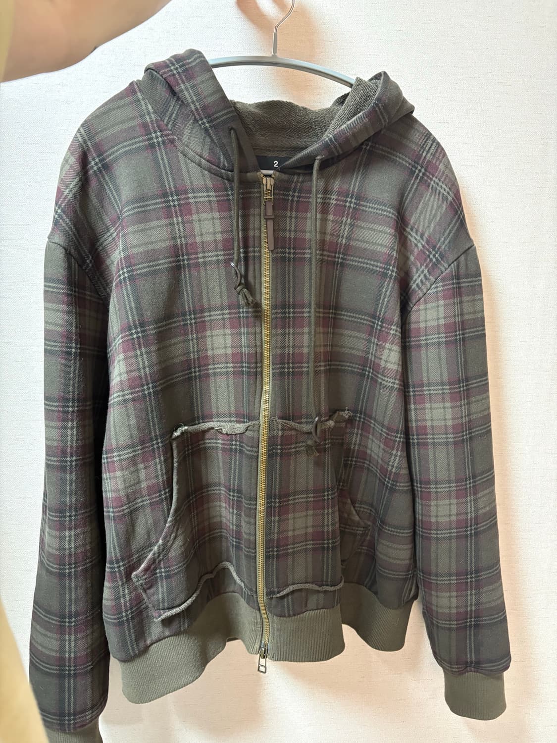 사파리스팟 타탄체크 후드집업 상품이미지2