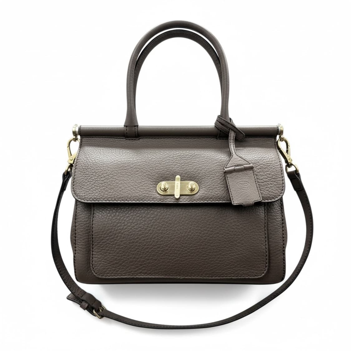 TOD'S 브라운 레더 토트백 상품이미지1