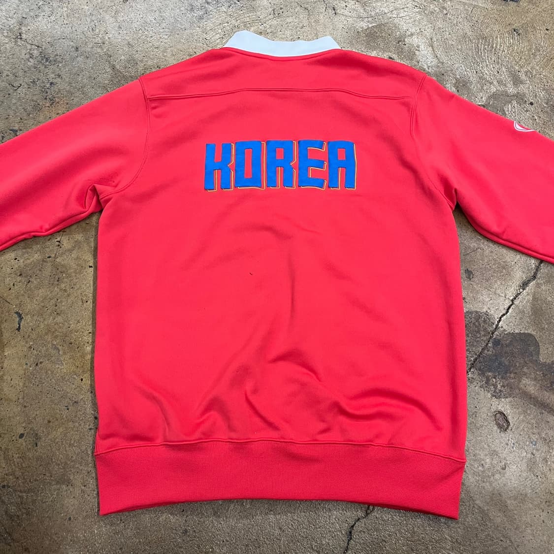 [정품/L] 나이키 대한민국 축구 국가대표팀 트랙 자켓 레드 b17 상품이미지4