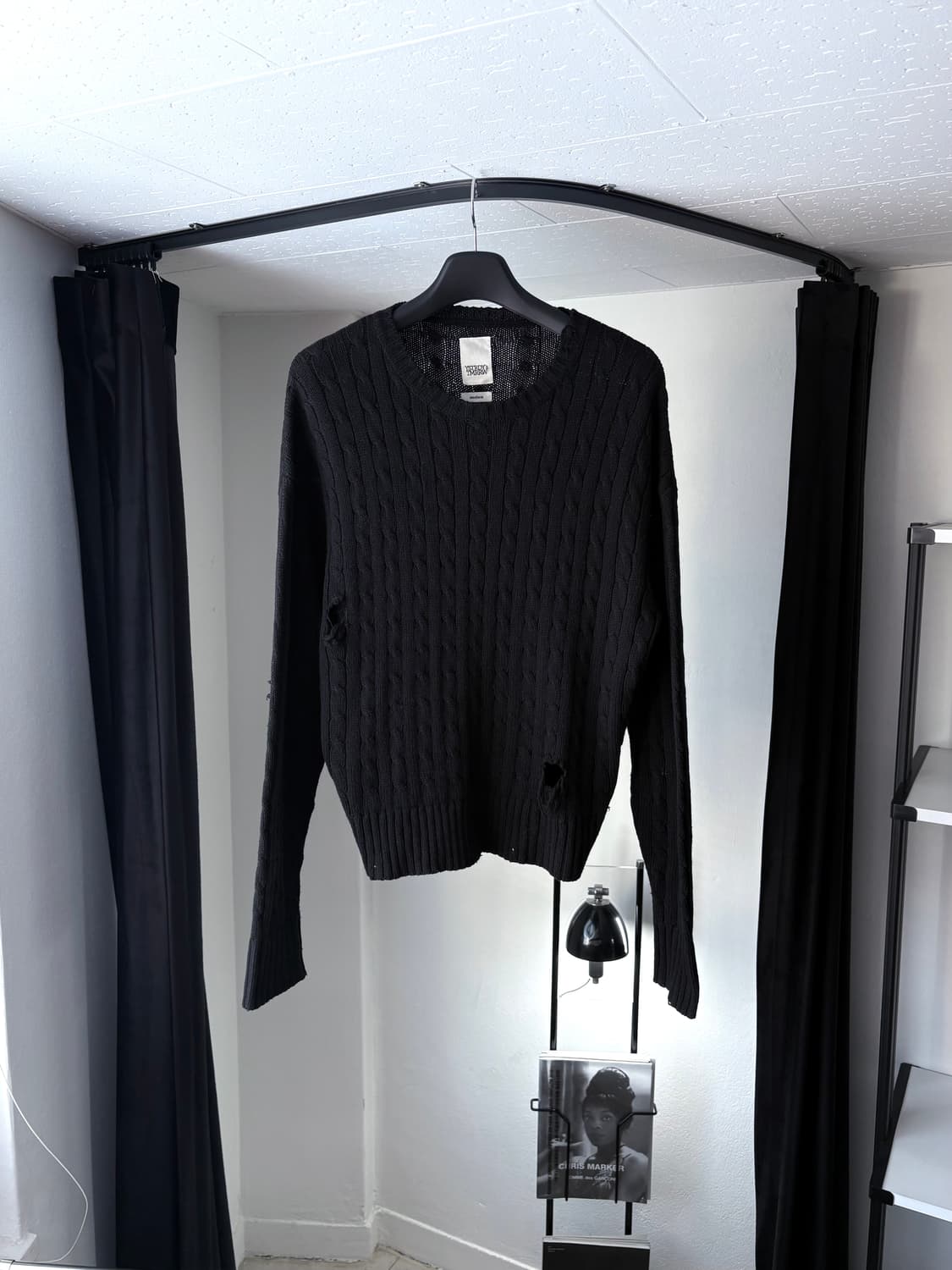 [M] 예스터데이 투모로우 케이블 디스트레스 니트 상품이미지2