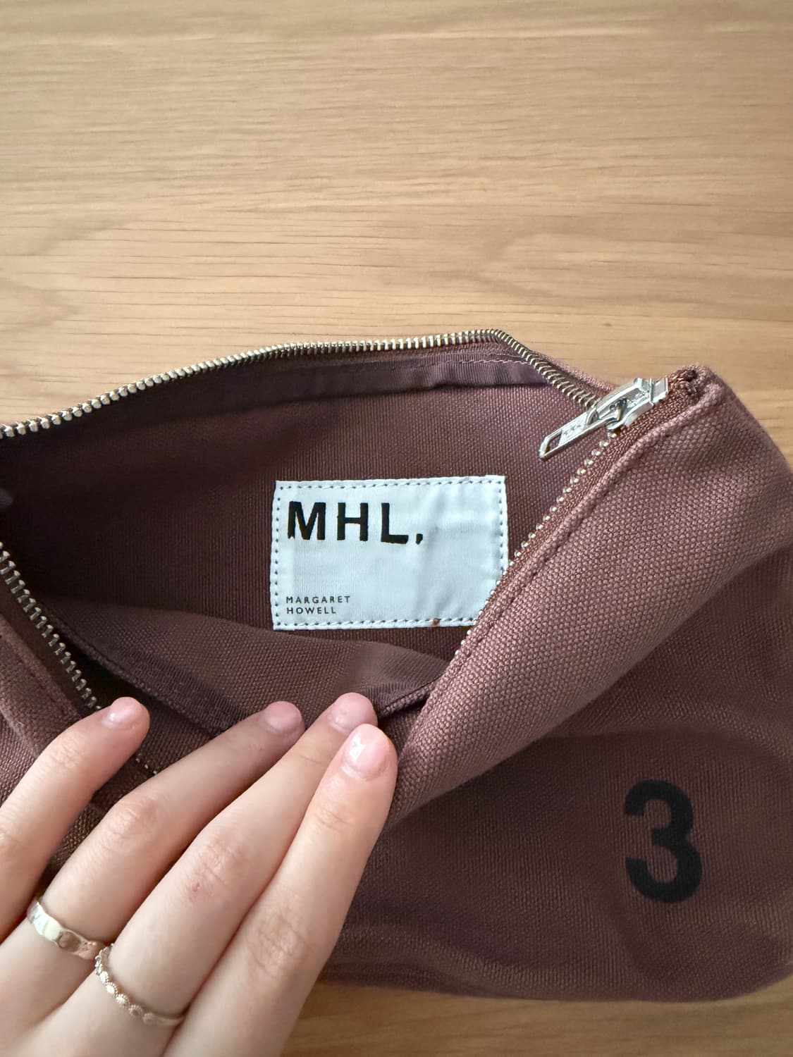 마가렛호웰 MHL 헤비 코튼 넘버 3 파우치 상품이미지4