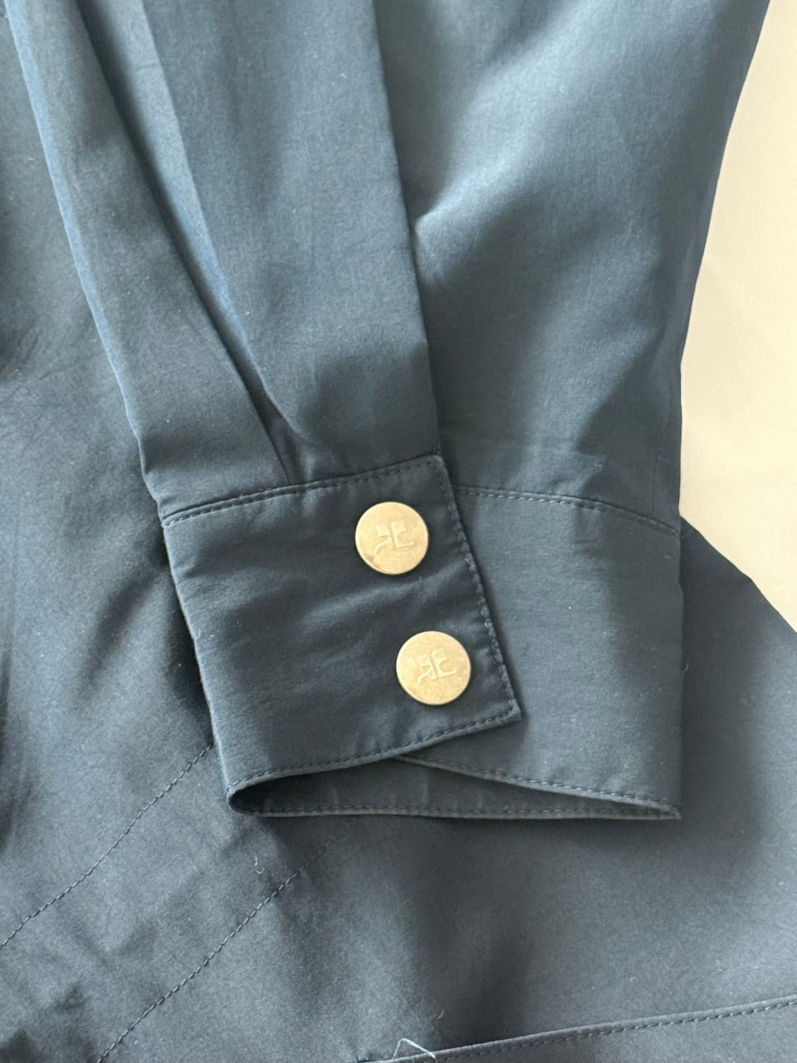 꾸레쥬 네이비 바람막이 자켓 점퍼 상품이미지3