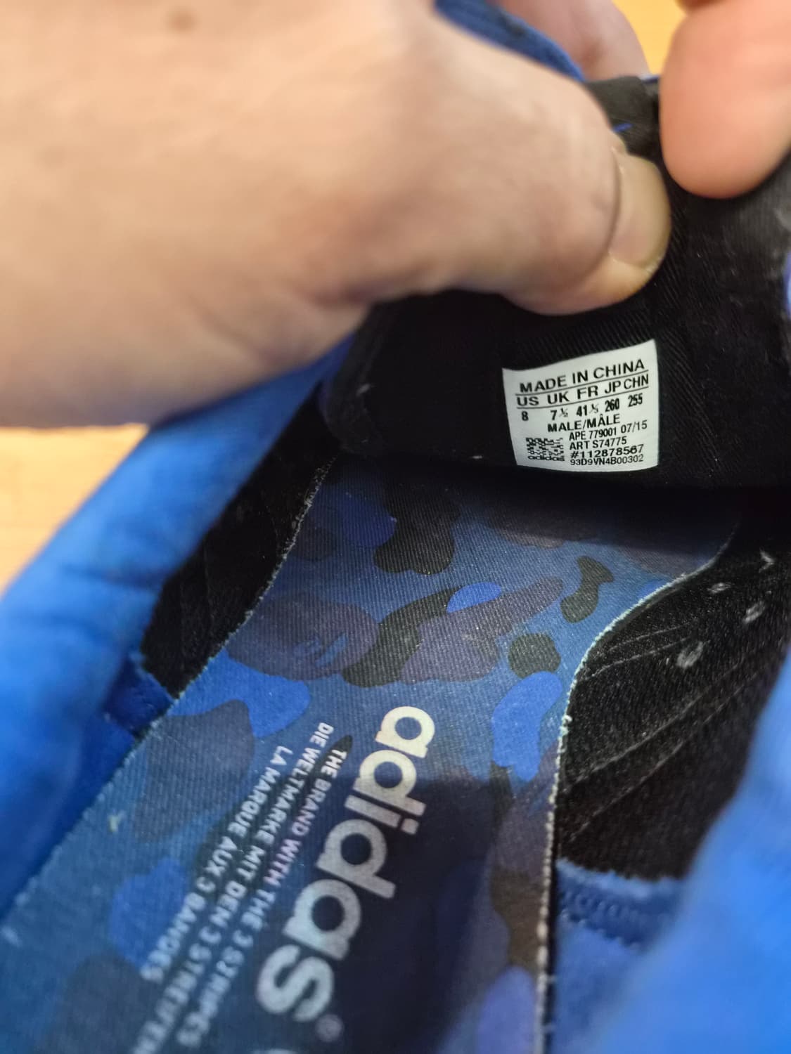 260) 아디다스 x 베이프 x 언디핏 슈퍼스타 팝니다 상품이미지6